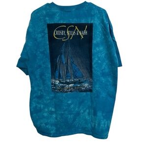 Sundog Crosby Stills Nash 1994 Wooden Ships Tie Dye Shirt 2XL XXL Vintage Grail